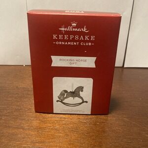 Hallmark 2021 Rocking Horse Gift Ornament KOC